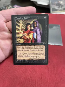 Played Magic The Gathering Vampiric Tutor Visions 1996 Wizards Coast - Image 5