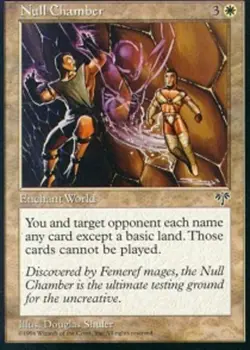 MTG Null Chamber, Mirage, Heavily Played, English - Image 1