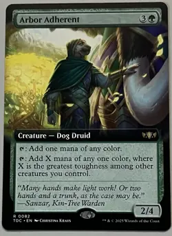 MTG Tarkir: Dragonstorm Commander Arbor Adherent Creature RARE REGULAR #0082 - Image 1