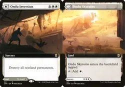 Ondu Inversion // Ondu Skyruins - Extended Art ZNR LP MTG - Image 1