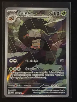 Pokemon Crustle Illustration Rare 183/182 Paradox Rift Full Art Holo NM - Image 1