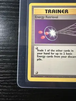 Energy Retrieval 81/102 Base Set Unlimited WOTC Vintage Pokemon - Image 2