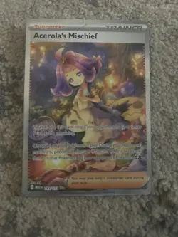 Pokemon Tcg Acerola's Mischief 183/132 Mega Evolution Holo Mint Fresh Pull - Image 1