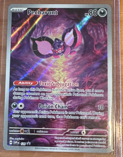 Pecharunt Pokemon SVP 129 Full Art Illustration Rare Black Star Promo NM - Image 1