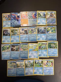 Pokemon Card Lot of 23 Froakie Frogadier Greninja Ex Cards Holo Rare Vintage V - Image 1