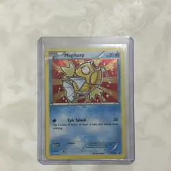 Pokemon TCG Magikarp XY 143 Holo Black Star Promo Card Ok condition 2016 - Image 1