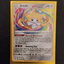 Pokemon TCG Jirachi 119/185 Amazing Rare Vivid Voltage Holo English 2020 - Image 3