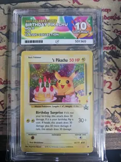Pokemon TCG Birthday Pikachu #24 Celebrations 25th Anniversary Ace Graded 10 - Image 1