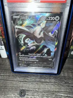 2022 Pokemon Lugia V (Alt Full Art) 186/195 SWSH Silver Tempest PSA 9 - Image 3
