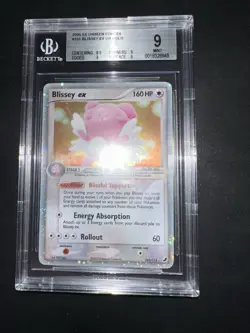 POKEMON BGS 9 BLISSEY EX HOLO 101/115 EX UNSEEN FORCES ENGLISH 2005! - Image 5