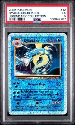 Pokemon PSA 5 Gyarados #12 Reverse Foil Legendary Collection 2002 English - Image 2