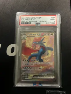 Pokemon 2025 Journey Together Special Illustration Rare 187 Salamence EX PSA 9 - Image 1