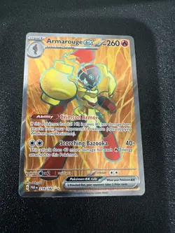 Pokemon TCG Armarouge EX 218/182 Paradox Rift Full Art Ultra Rare Holo - Image 1