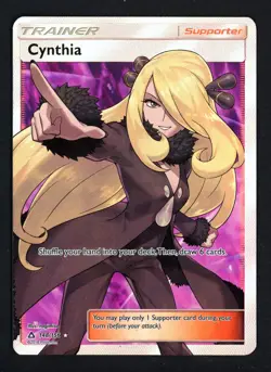 Cynthia 148/156 Full Art Ultra Prism Ultra Rare Pokemon TCG - Image 1