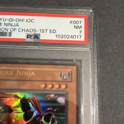 2004 Yugioh 1st Edition Strike Ninja IOC-007 Invasion of Chaos Ultra Rare - Image 5