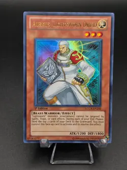 Aurkus, Lightsworn Druid [1st Edition] LCGX-EN250 YuGiOh Legendary Collection 2: - Image 1