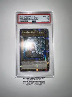 YU GI OH PSA 5 BLUE-EYES WHITE DRAGON LC01-EN004 QUARTER CENTURY SCR. ENGLISH - Image 3