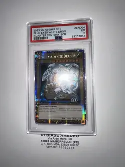 YU GI OH PSA 5 BLUE-EYES WHITE DRAGON LC01-EN004 QUARTER CENTURY SCR. ENGLISH - Image 4