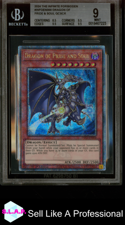 DRAGON OF PRIDE AND SOUL QCSCR 2024 YU-GI-OH INFO-EN000 BGS 9.0 - Image 1