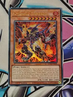 YU-GI-OH Volcanic Emperor LD10-EN018 Ultra Rare 1st Edition - Image 1