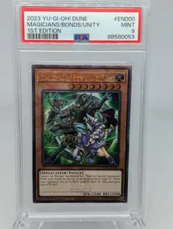 YUGIOH - Magicians of Bonds and Unity - DUNE-EN000 1st ed. - PSA 9 - Image 1