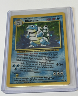Pokemon TCG Blastoise Base Set Holo Rare Card 2/102 - LP - Image 1