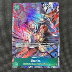 OP13-028 Shanks Alt Art AA One Piece TCG English in hand Card Game CCG - Image 1