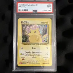 Pikachu Holo Rare Pokemon Trading Card 008/034 PSA 9 Mint Classic Box 2023 - Image 2