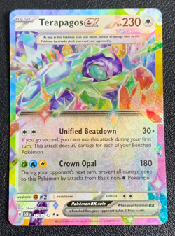 Terapagos ex 128/142 Stellar Crown Double Rare Holo Pokemon TCG Card NM - Image 1