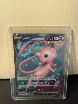 Pokemon TCG Swsh08: Fusion Strike Mew v Full Art Holo Card 250/264 - Image 1