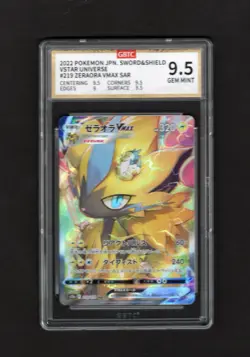 GBTC 9.5 Zeraora VMAX 219/172 SAR VSTAR Universe s12a Pokemon Card - Image 1