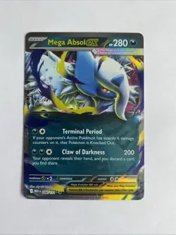 Pokemon TCG Mega Evolution Mega Absol Ex 086/132 English Pokemon card - Image 1