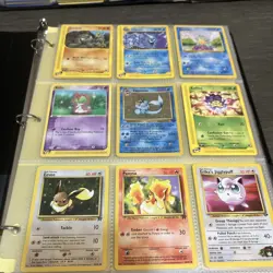 Pokemon Collection Binder Vintage Lot of Cards Holo Rare WoTC E-Reader Etc - Image 1