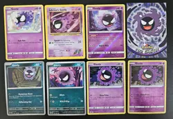 Gastly Lot Pokemon Cards Collection Set TCG Topps 8 Cards - Image 1