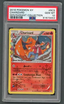 Pokemon Cards - PSA 10 Charizard RC5/RC32 - Gen Radiant Collection - GEM MT - Image 1