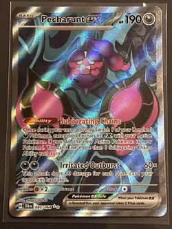 Pecharunt EX 085/064 Shrouded Fable Pokemon Card NM-Mint TCG Full Art Rare - Image 1