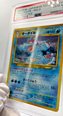 Pokemon Cards - PSA 10 Feraligatr 160 - Neo Premium File JPN - PSA10 - GEM MT - Image 5