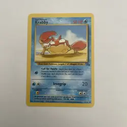 RARE Krabby 1995,96,98 Original Pokemon Card - Image 1