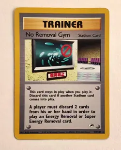No Removal Gym 103/132 Pokemon TCG Card Trainer Vintage Stadium Card Gym Heroes - Image 1