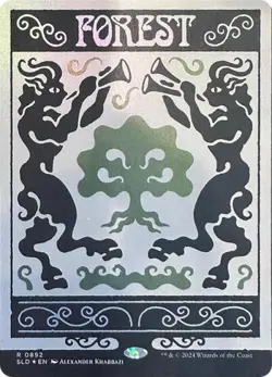Forest (0892) (Rainbow Foil) -Foil Near Mint MTG Secret Lair - Image 1