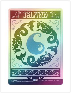 1x Island, Foil, Secret Lair Drop Bonus Card - 0889, Magic MTG NM - Image 1