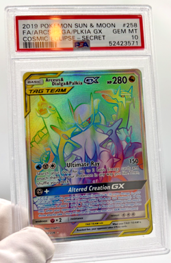 Pokemon Cards - PSA 10 Arceus & Dialga & Palkia GX 258/236 - Cosmic Eclipse - Image 4