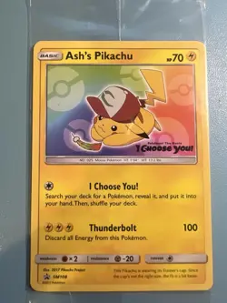 Pokemon Ash's Pikachu - SM108 - Promo Choose You Movie Card SEALED - Image 1