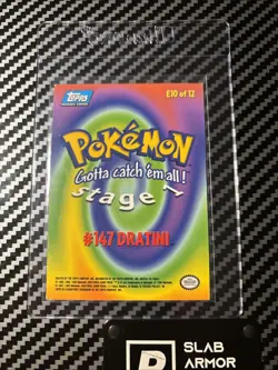 Dratini E10 of 12 - BLUE LOGO - NON-HOLO - SERIES 1 - TOPPS Pokemon Card - NM/LP - Image 2