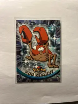 Krabby #98 Topps 2000 TV Animation Edition Series 2 Pokemon Card Blue Logo MP - Image 1
