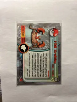 Krabby #98 Topps 2000 TV Animation Edition Series 2 Pokemon Card Blue Logo MP - Image 2
