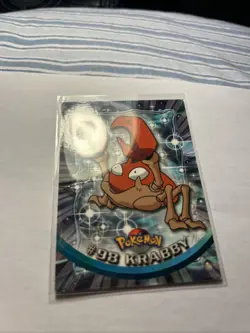 Krabby #98 Topps 2000 TV Animation Edition Series 2 Pokemon Card Blue Logo MP - Image 3