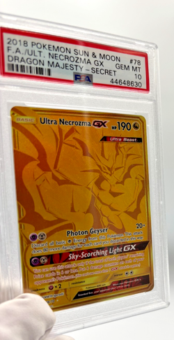 Pokemon Cards - PSA 10 Ultra Necrozma GX 78/70 - Dragon Majesty Secret - GEM MT - Image 3