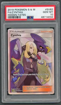 Pokemon Cards - PSA 10 Cynthia SV82/SV94 - Hidden Fates FA - PSA10 - GEM MT - Image 1