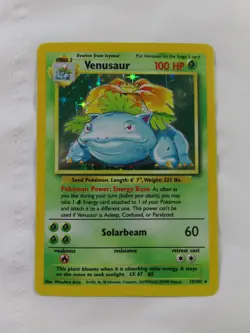 Venusaur Holo 15/102 Base Set Vintage Pokemon Card Rare!! LP/MP - Image 2